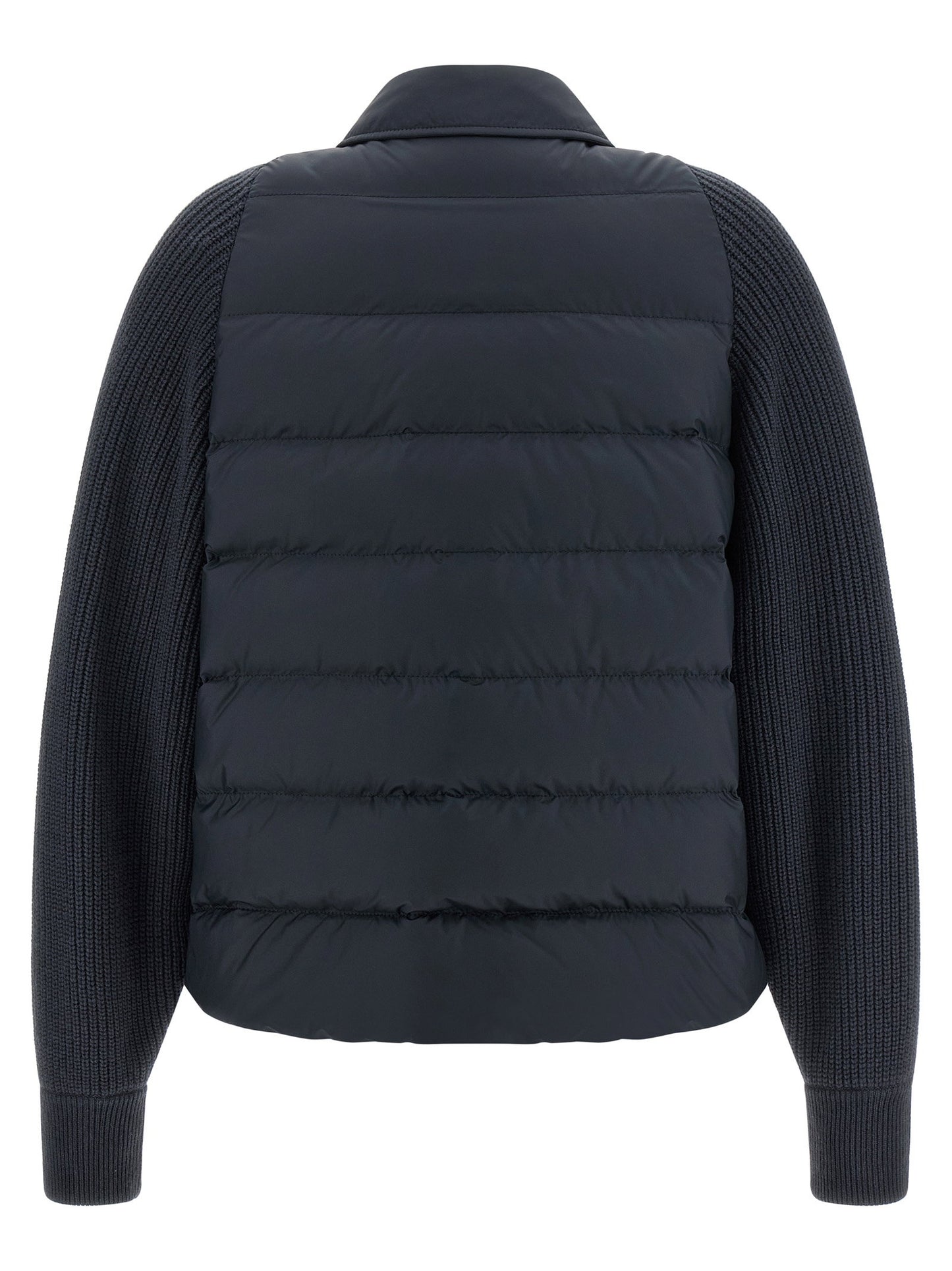 Brunello Cucinelli Shiny Flap Detail Down Jacket
