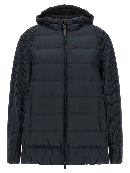 Brunello Cucinelli Shiny Zipper Pull Down Jacket