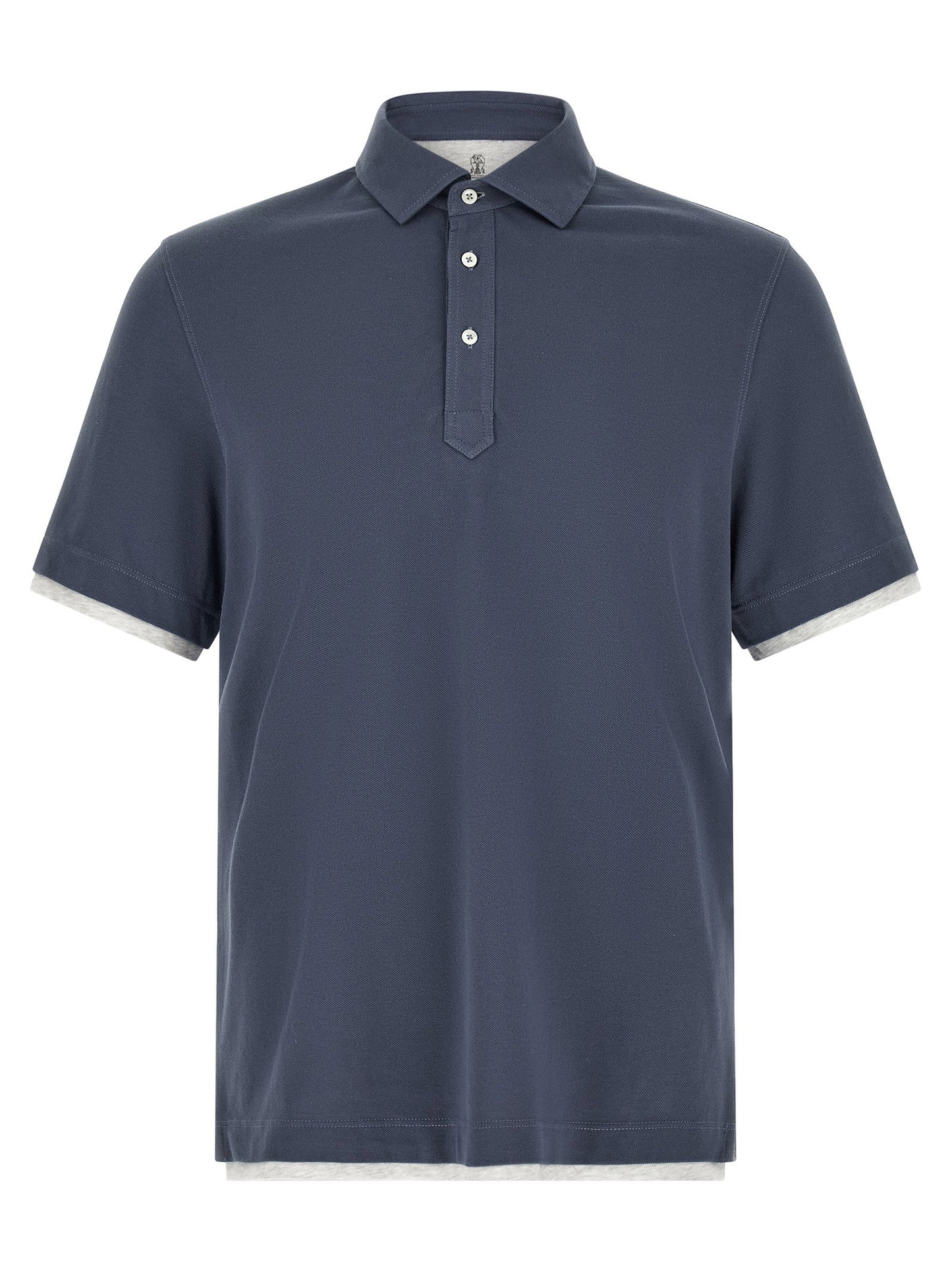 Brunello Cucinelli Double Layer Polo Shirt