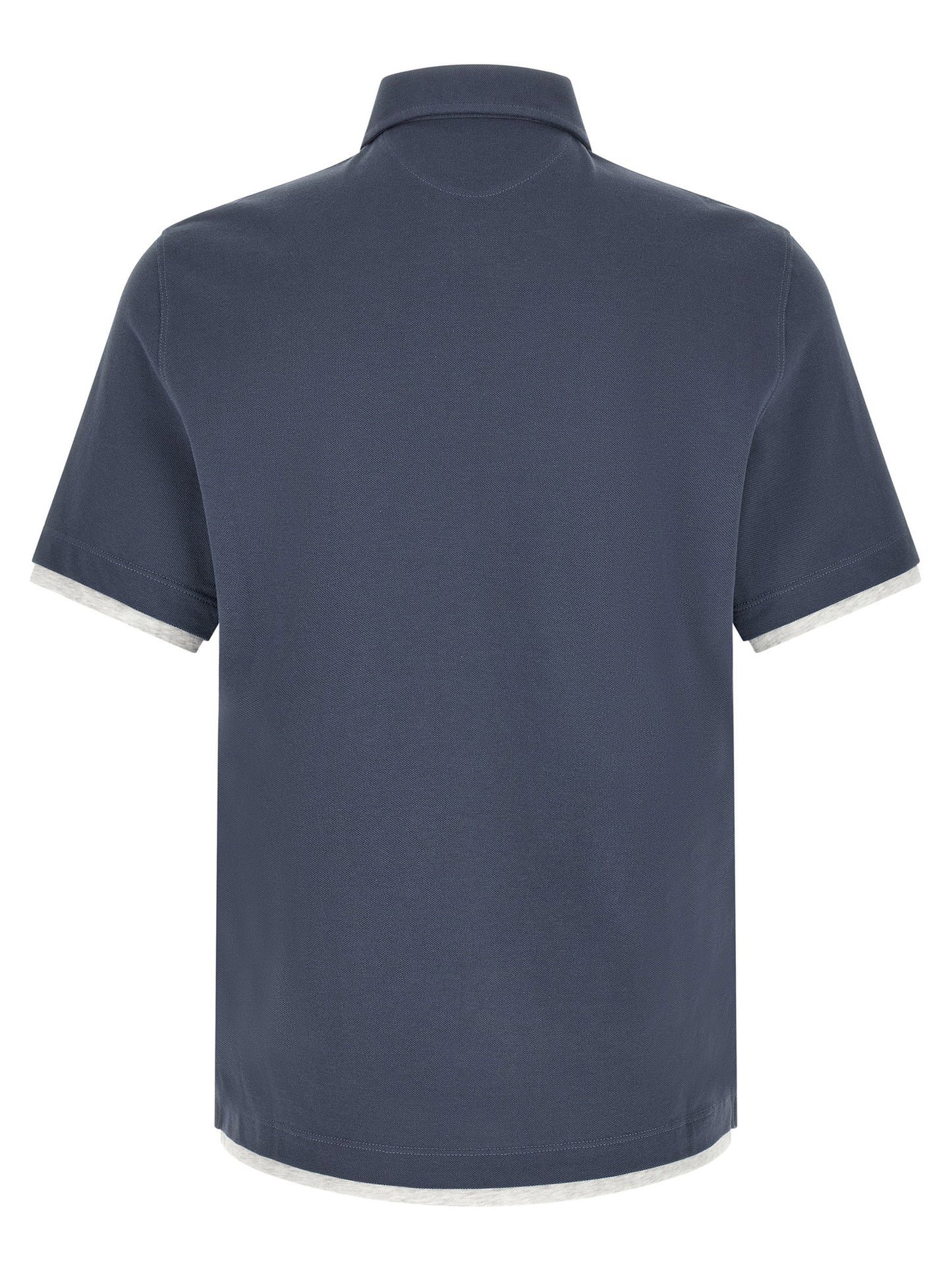 Brunello Cucinelli Double Layer Polo Shirt