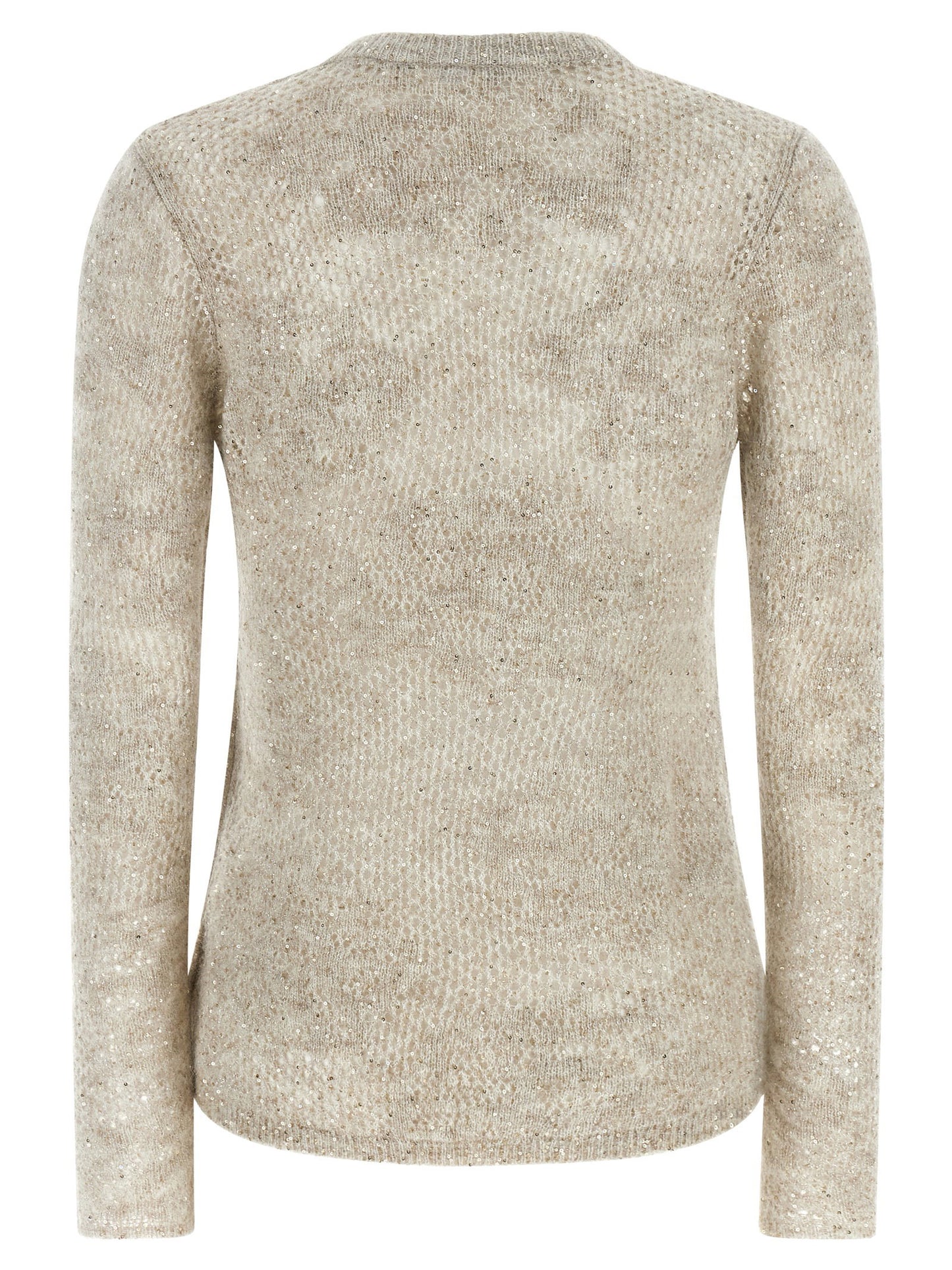 Brunello Cucinelli Flower Lace Sweater