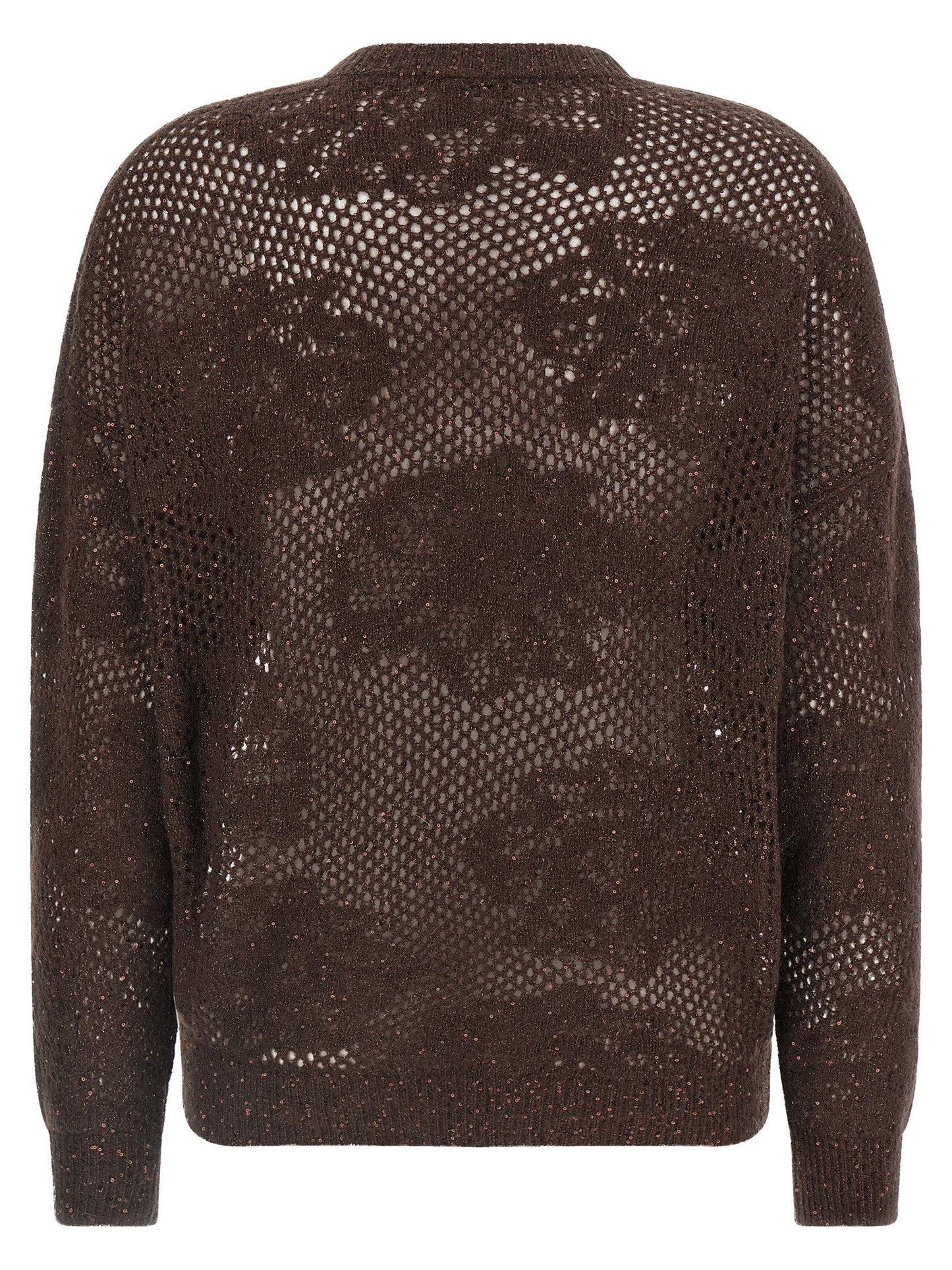 Brunello Cucinelli Flower Lace Sweater