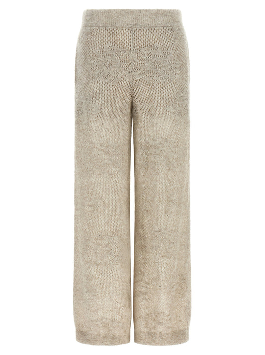 Brunello Cucinelli Dazzling Abstact Leaf Pants