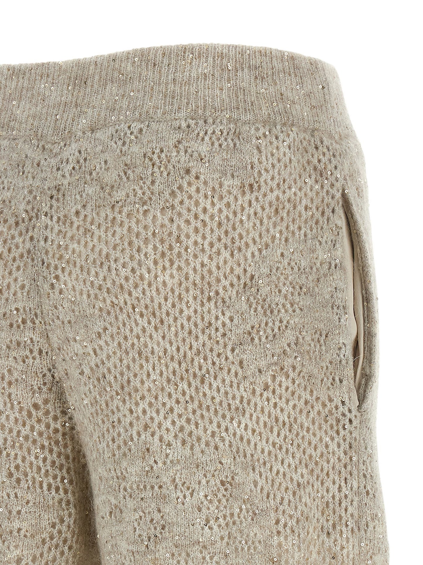 Brunello Cucinelli Dazzling Abstact Leaf Pants