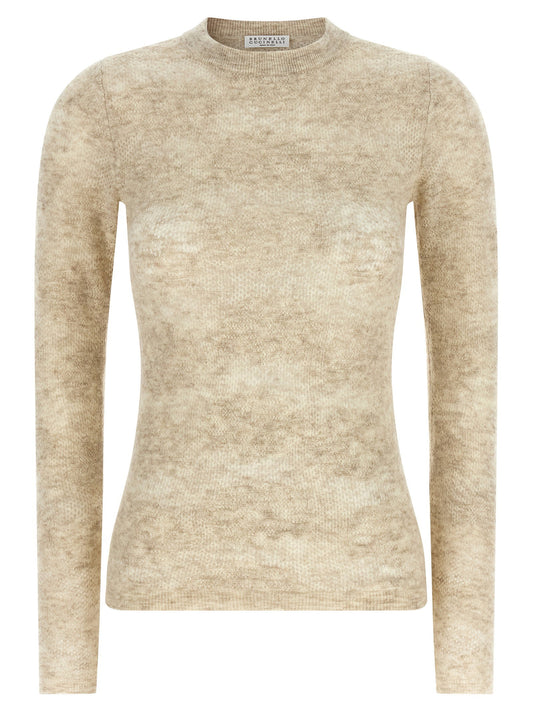 Brunello Cucinelli Flower Lace Sweater