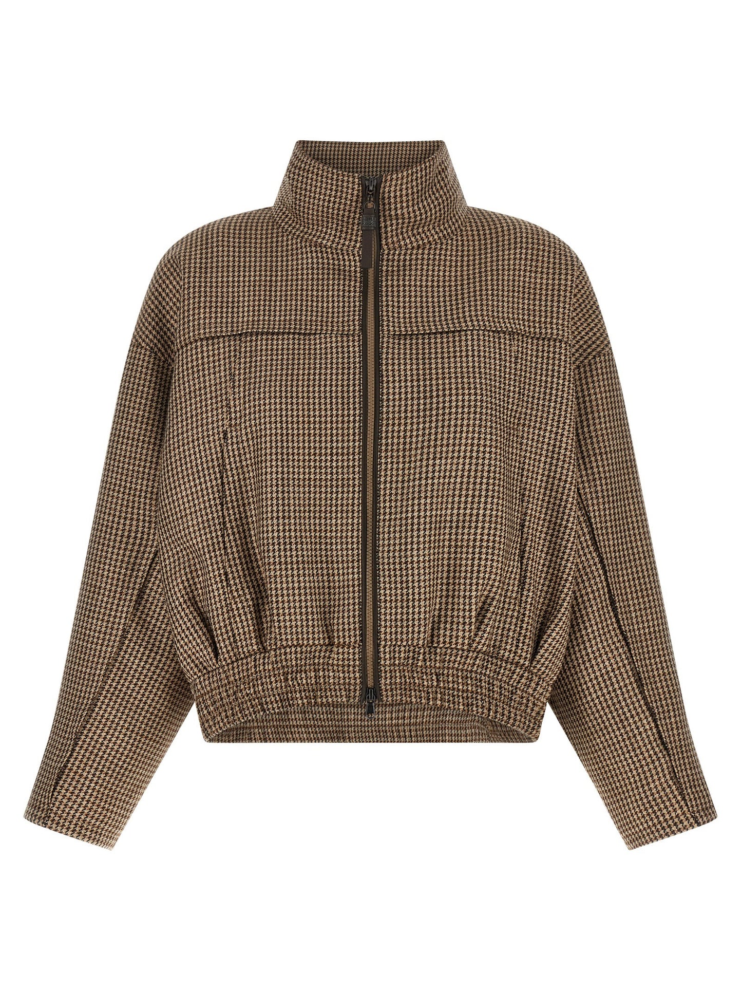 Brunello Cucinelli Shiny Zipper Pull Jacket