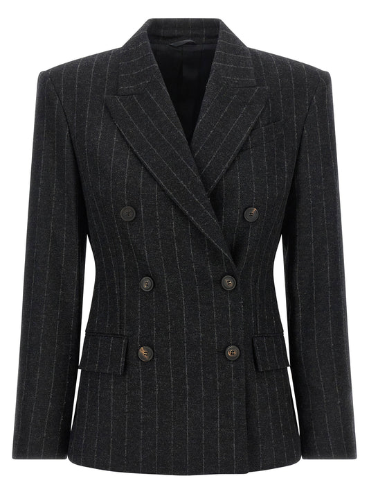 Brunello Cucinelli Pinstripe Blazer