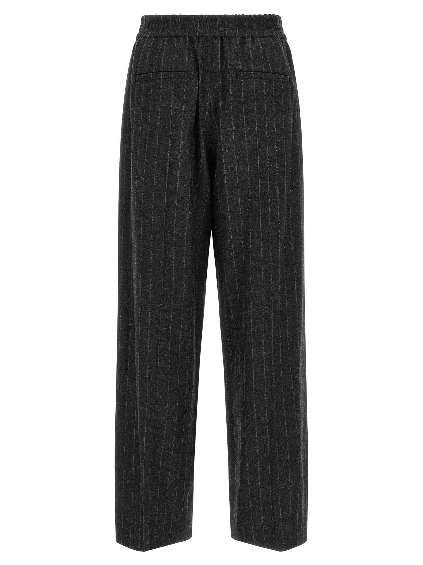 Brunello Cucinelli Micro Sequin Pinstripe Pants