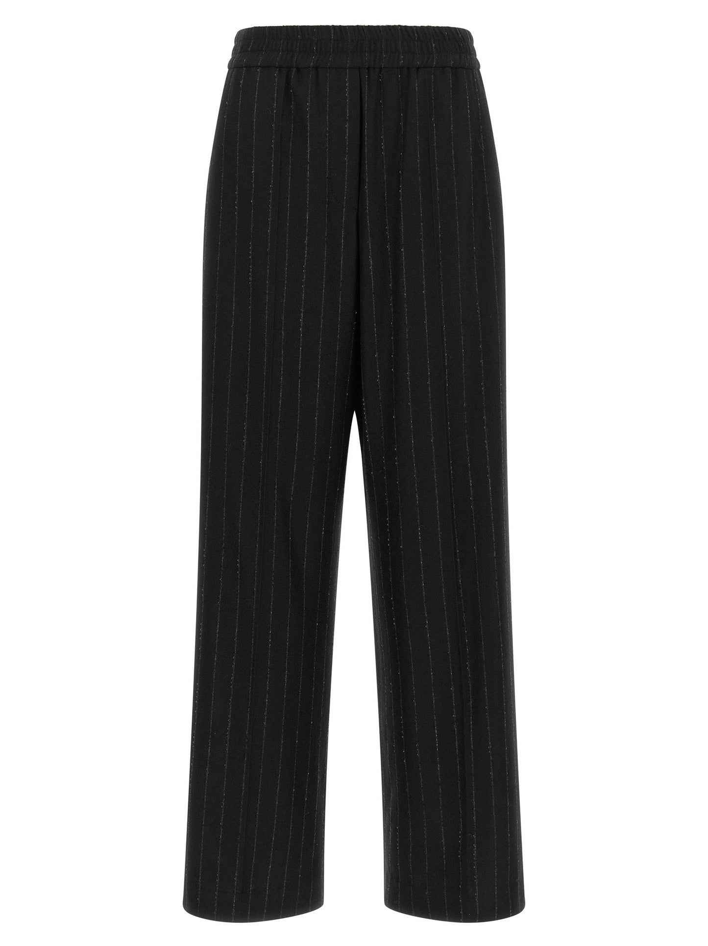 Brunello Cucinelli Micro Sequin Pinstripe Pants
