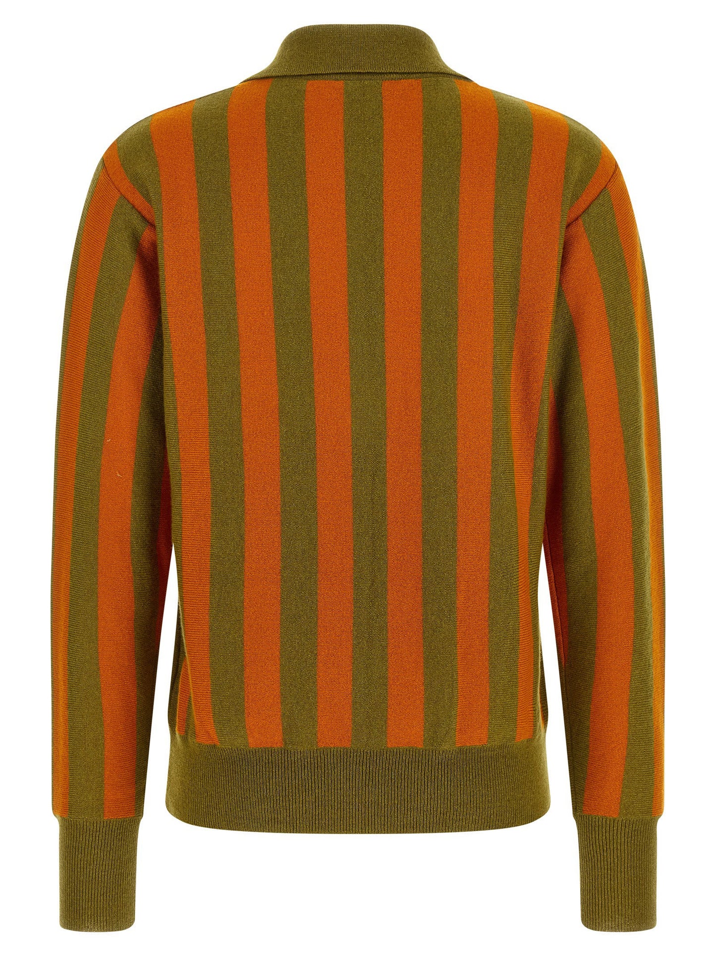 Alberto Biani Striped Knit Polo Shirt
