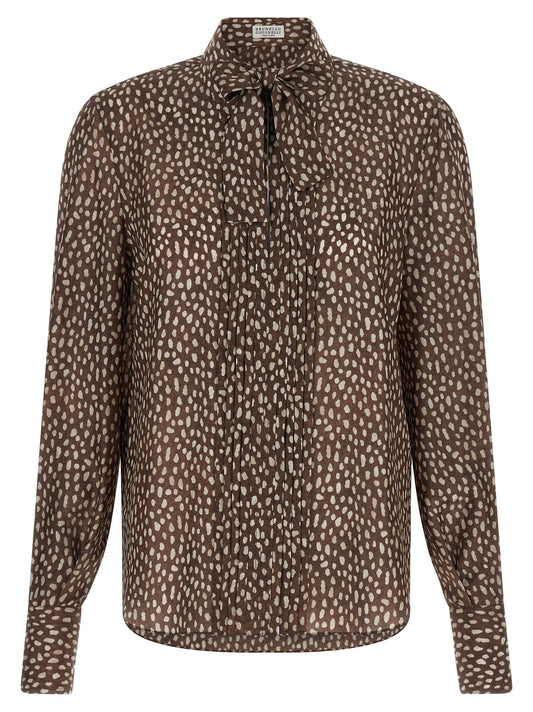 Brunello Cucinelli Lavallière Collar Shirt