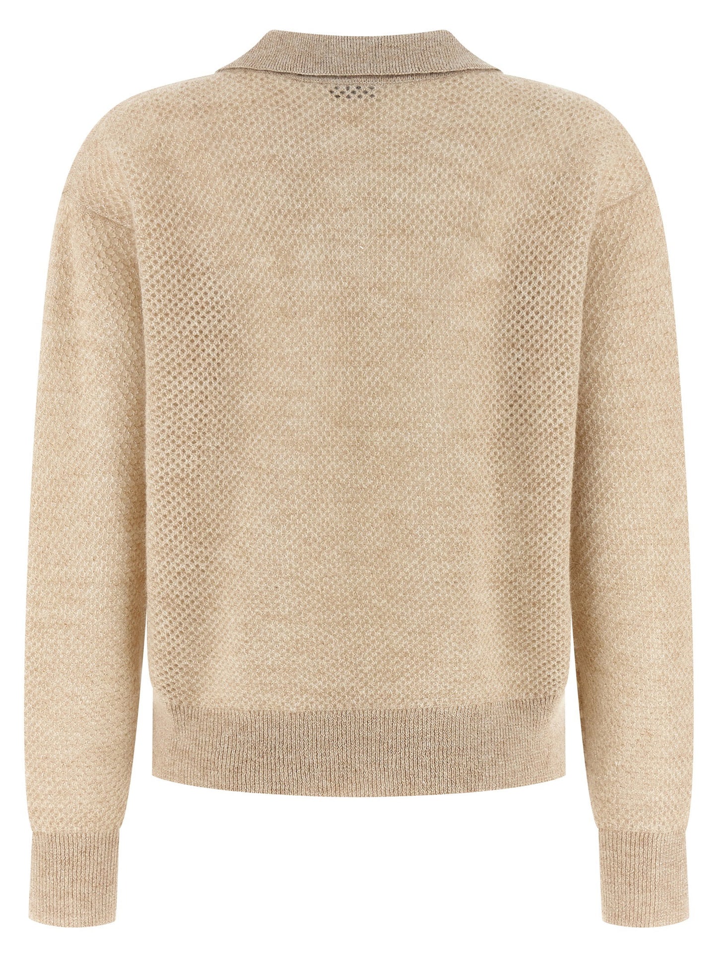 Brunello Cucinelli Waffle Processing Polo Shirt