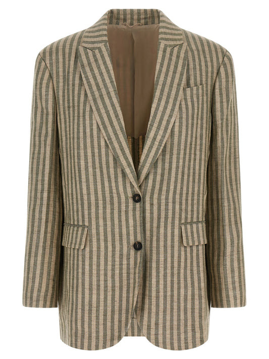 Brunello Cucinelli Striped Blazer