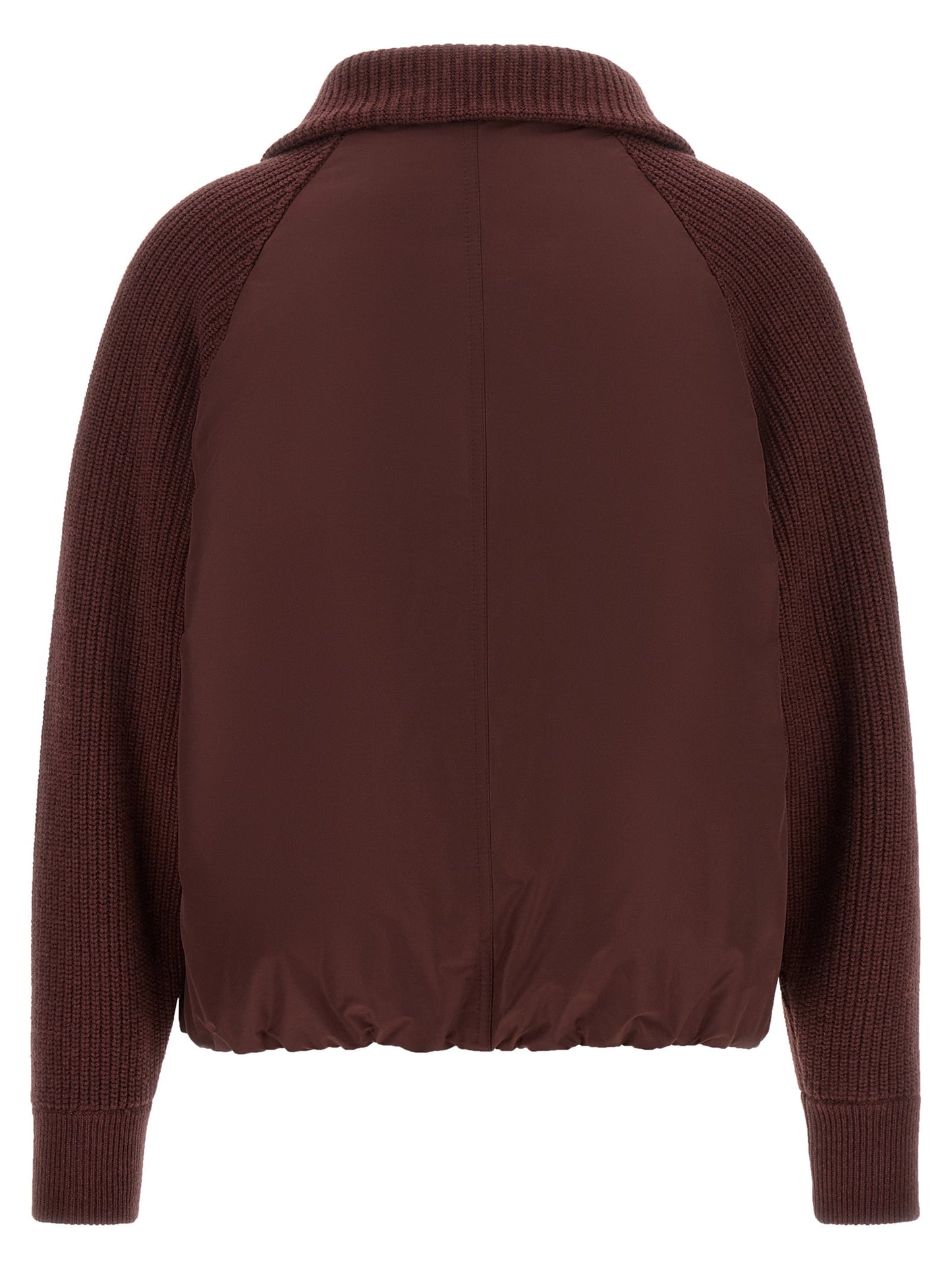 Brunello Cucinelli Shiny Zipper Pull Down Jacket
