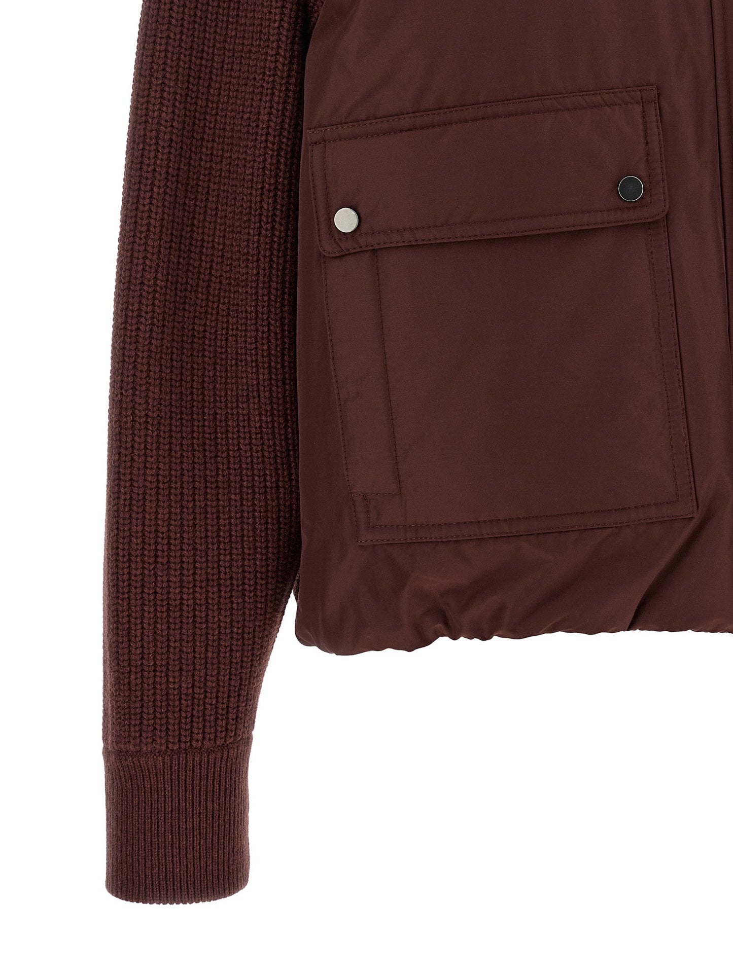 Brunello Cucinelli Shiny Zipper Pull Down Jacket