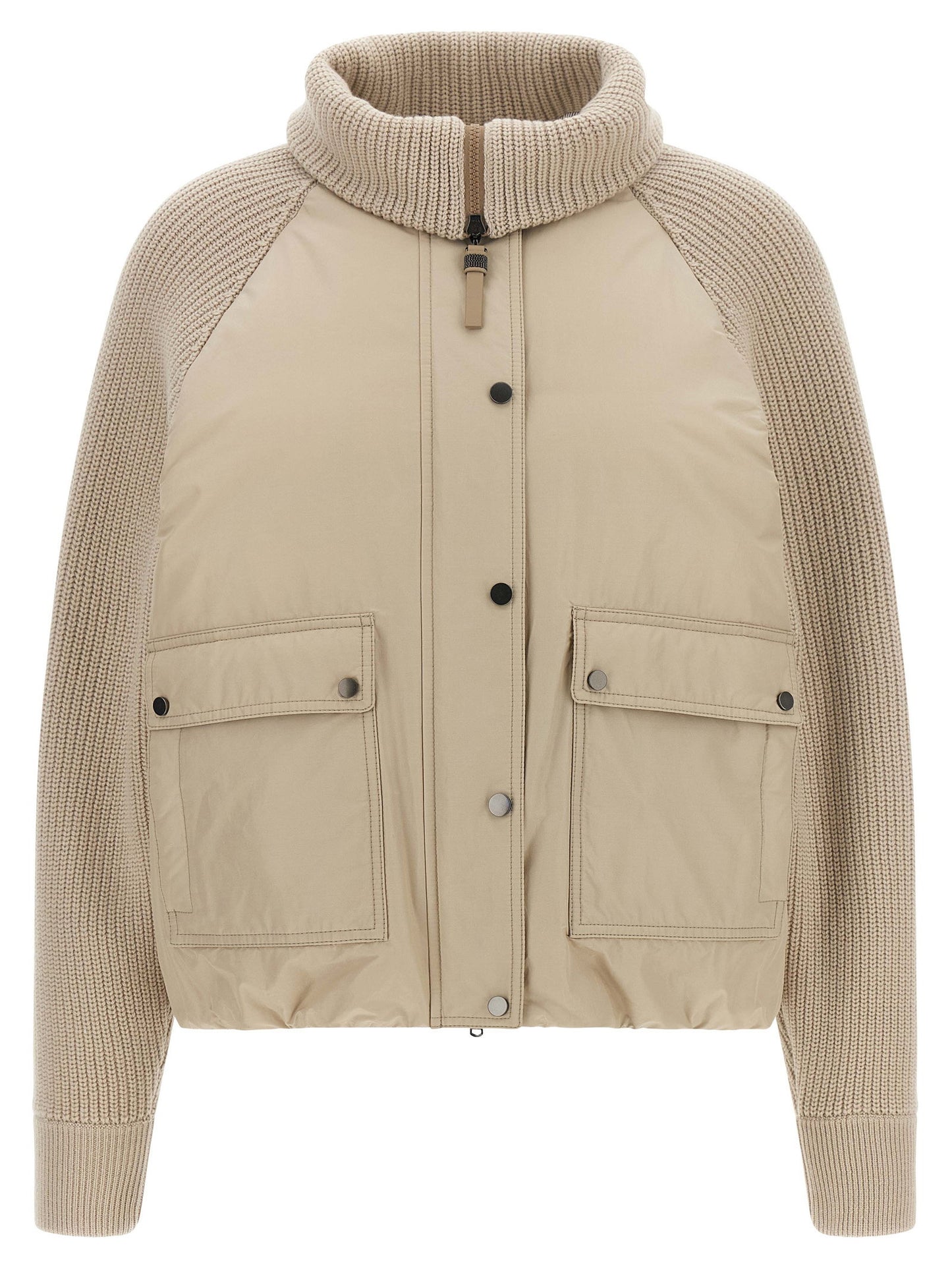 Brunello Cucinelli Knit Insert Down Jacket