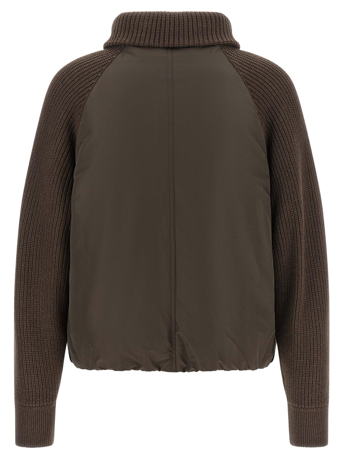Brunello Cucinelli Knit Insert Down Jacket