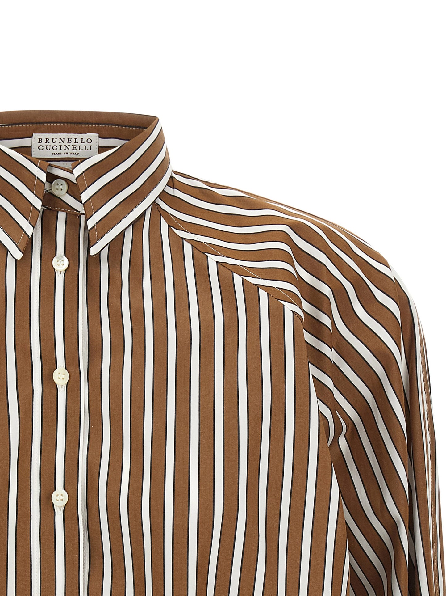 Brunello Cucinelli Shadow Striped Shirt
