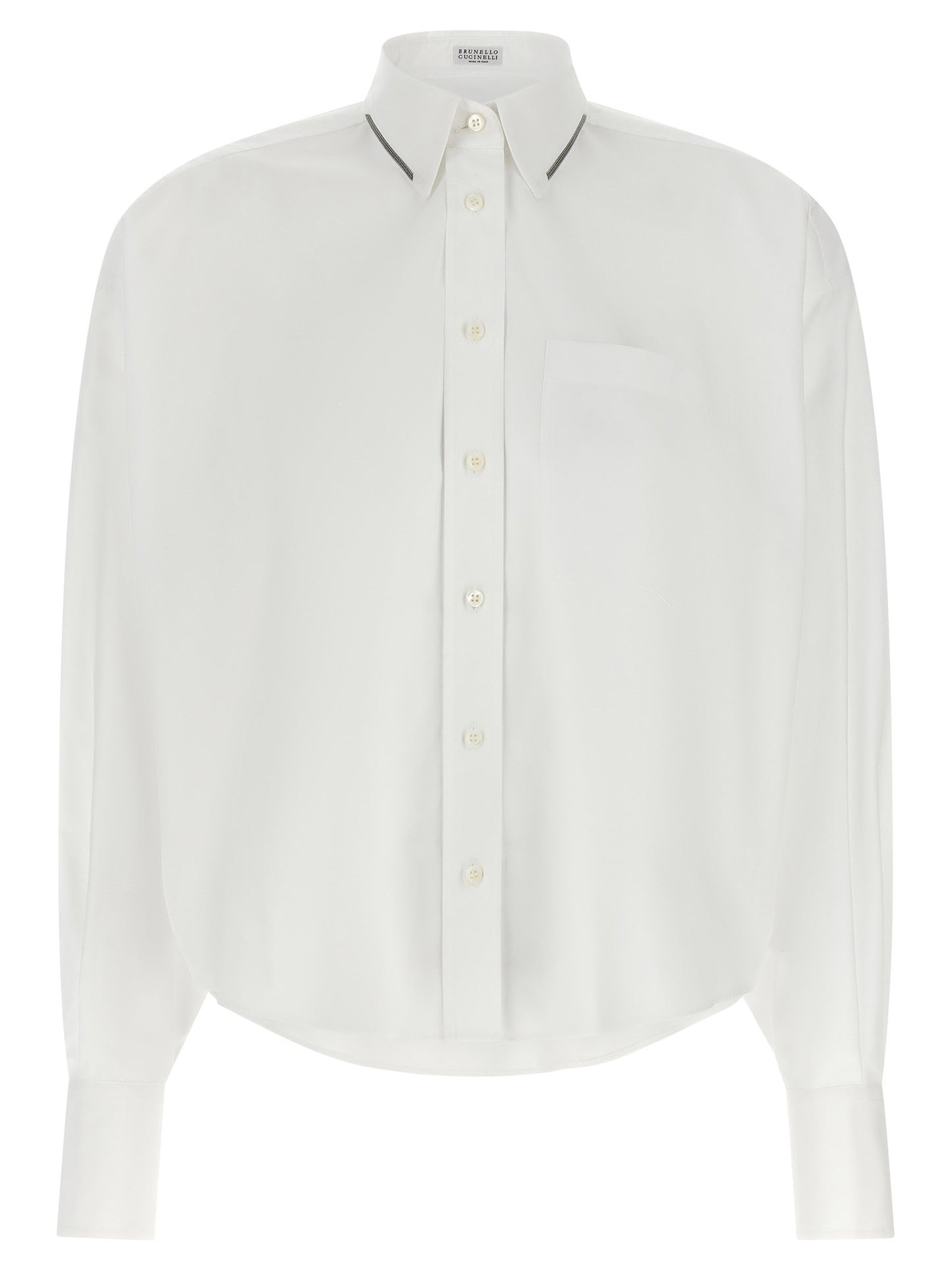 Brunello Cucinelli Shiny Trim Shirt