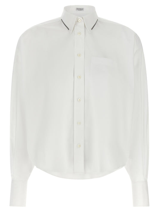 Brunello Cucinelli Shiny Trim Shirt