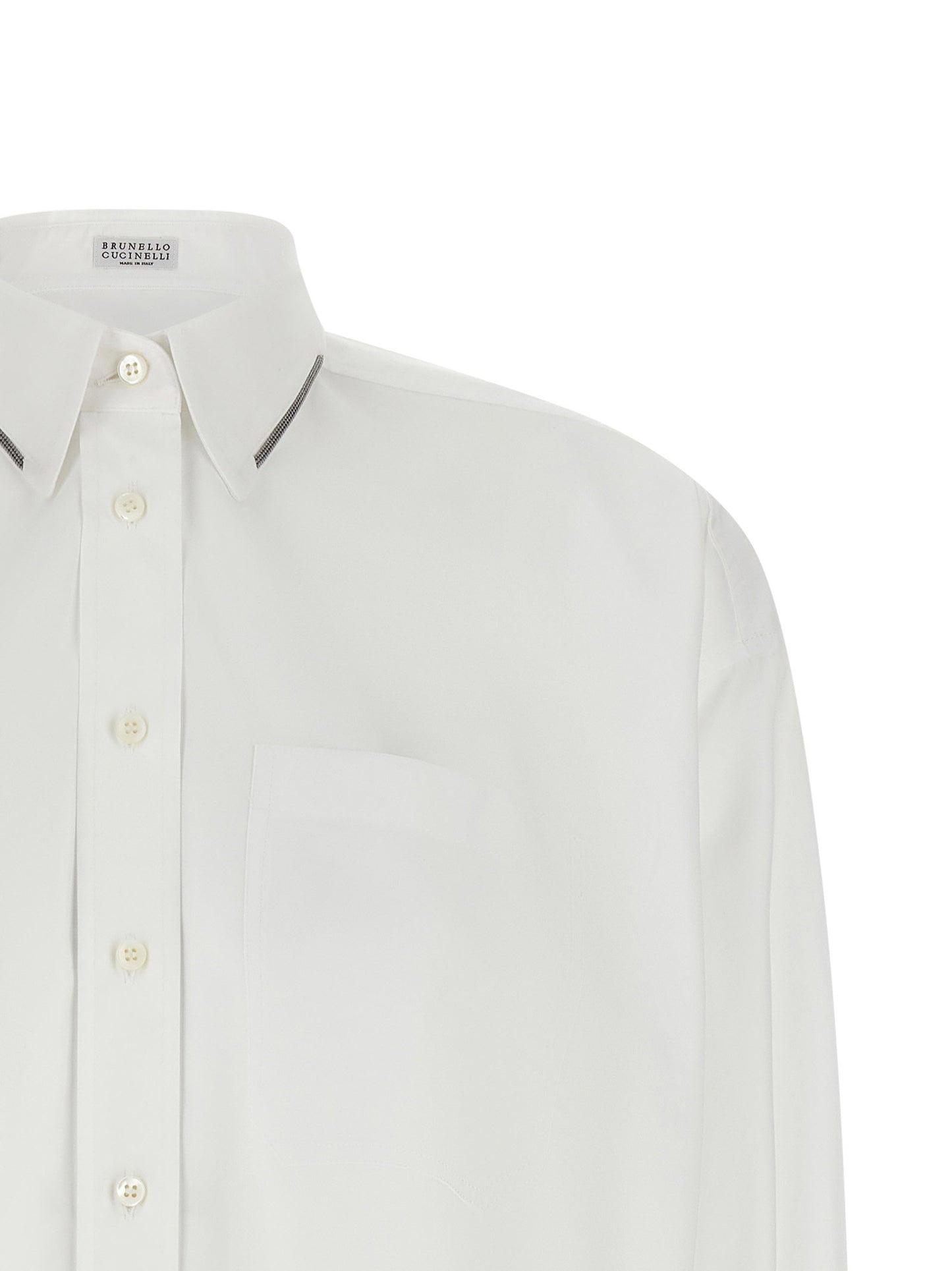 Brunello Cucinelli Shiny Trim Shirt
