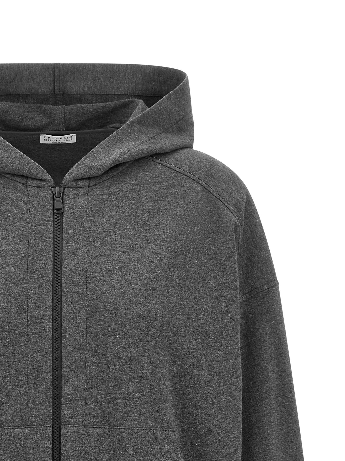 Brunello Cucinelli Shiny Trims Hoodie