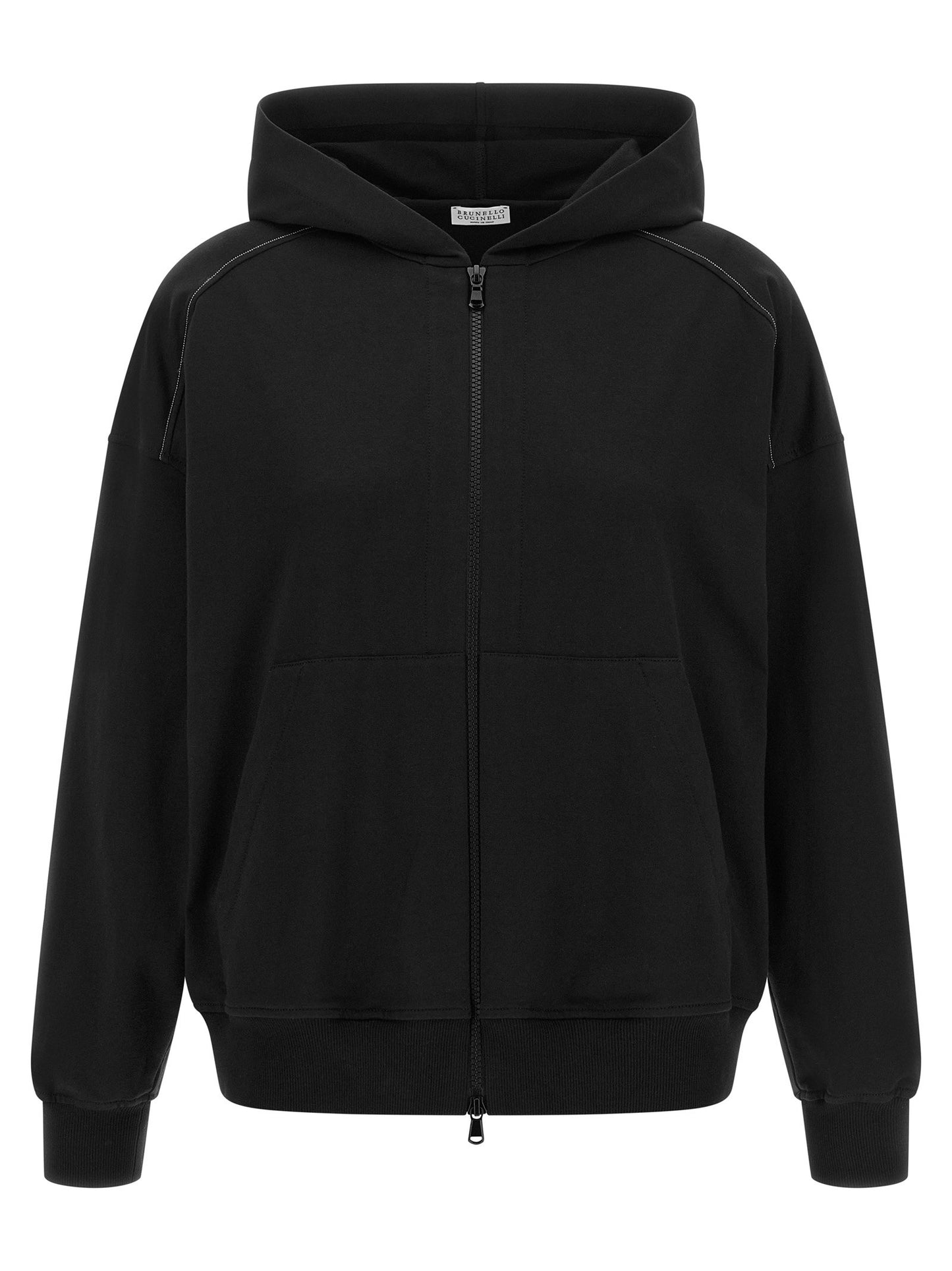 Brunello Cucinelli Shiny Trims Hoodie