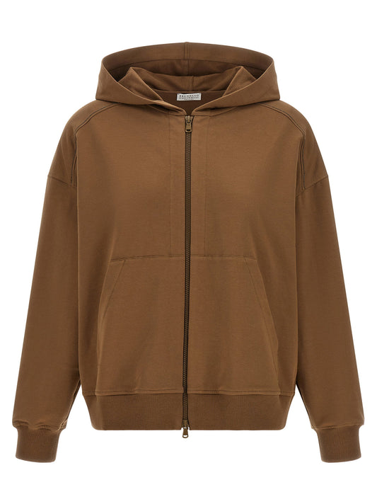 Brunello Cucinelli Shiny Trims Hoodie