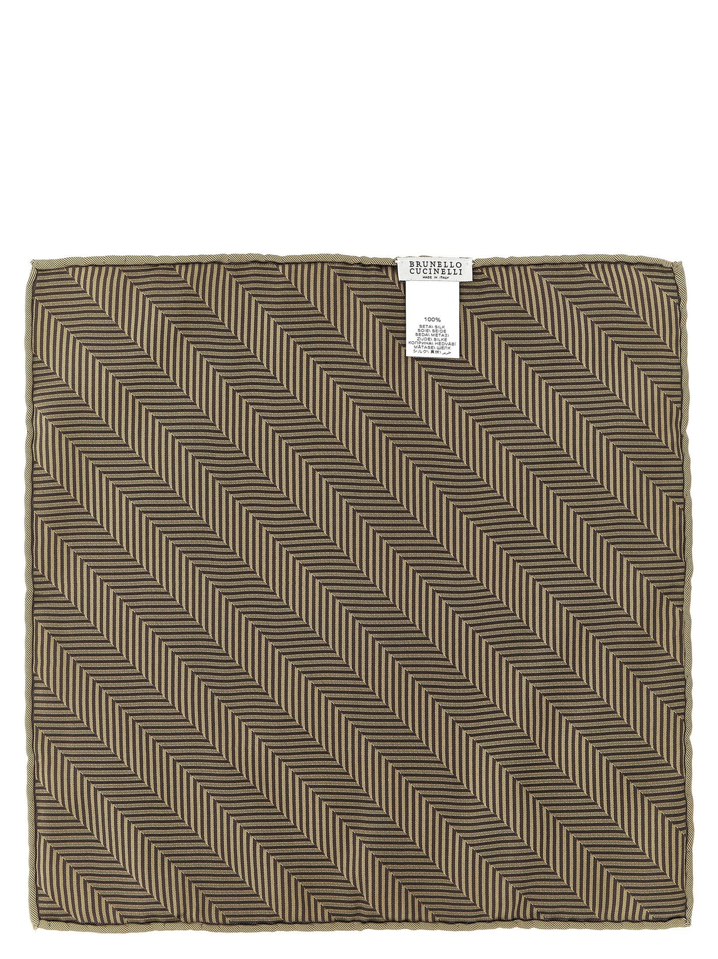 Brunello Cucinelli Chevron Pocket Clutch