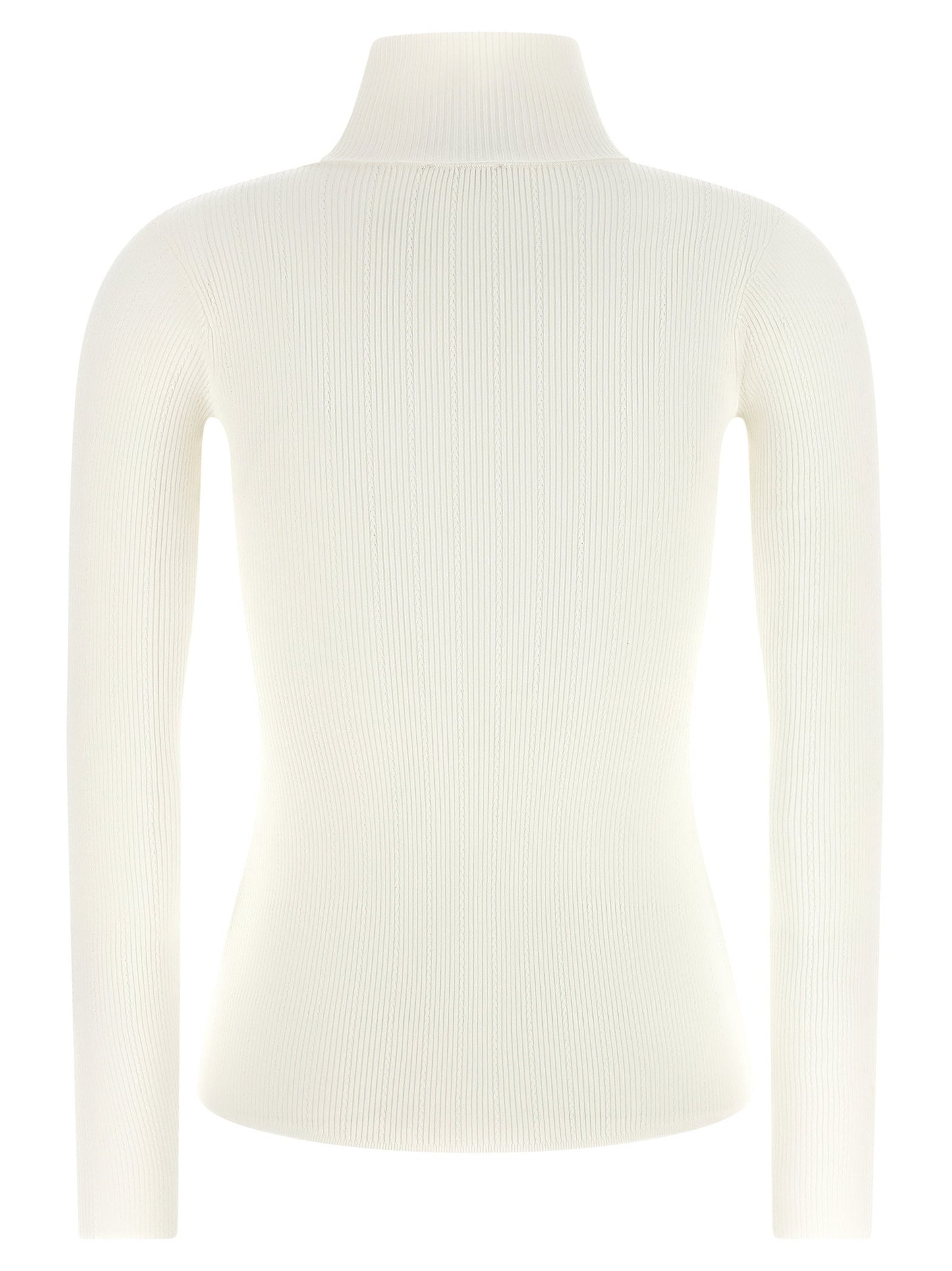Elisabetta Franchi Turtleneck Embroidery à Jour