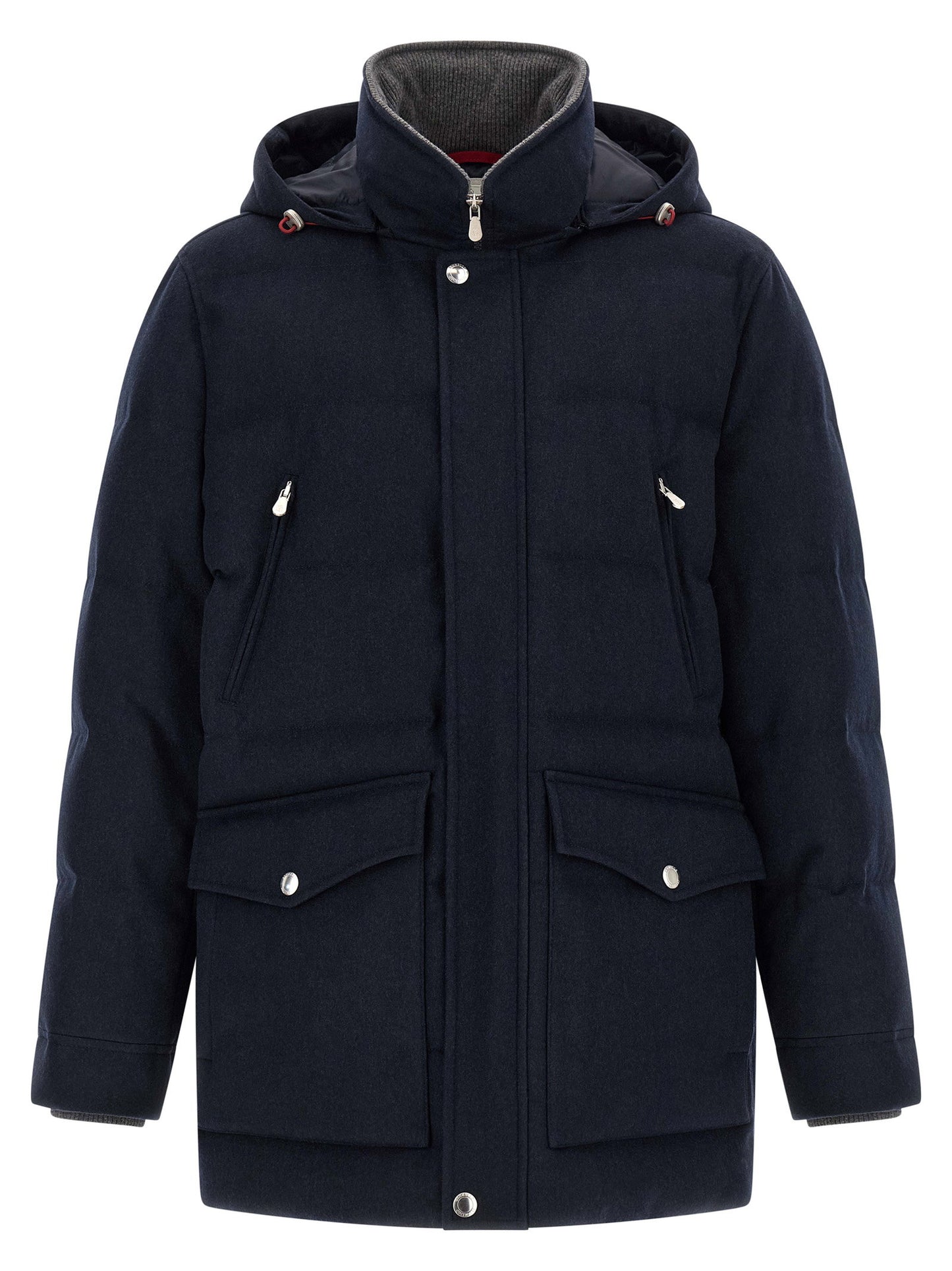 Brunello Cucinelli Wool Flannel Parka