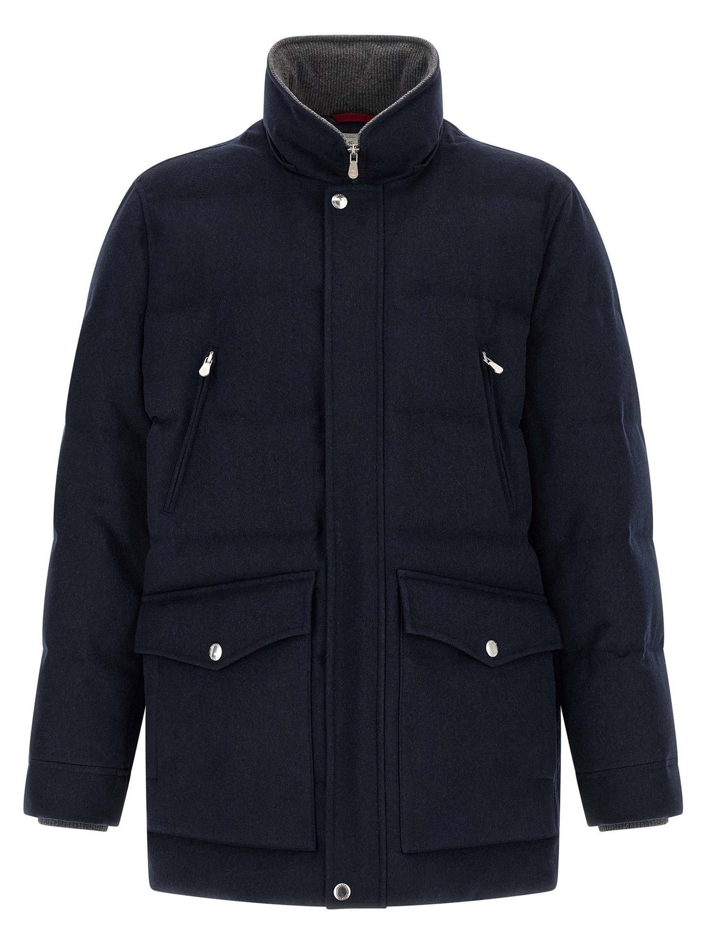 Brunello Cucinelli Wool Flannel Parka