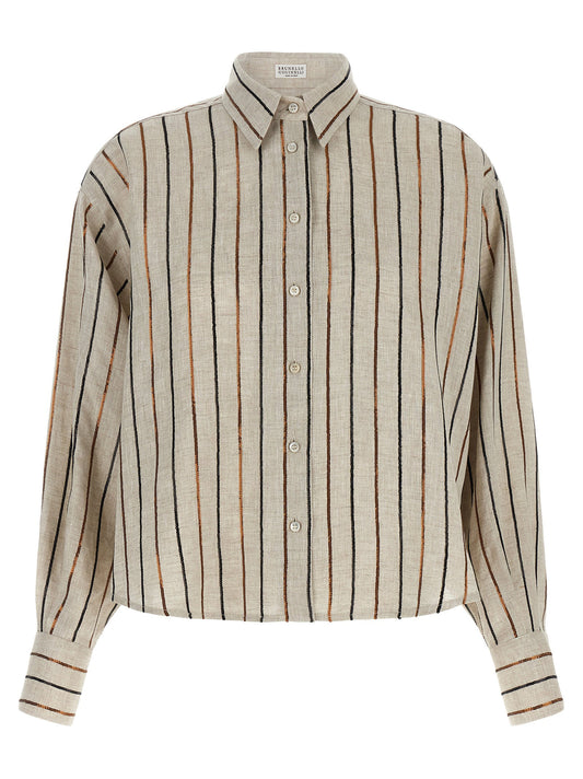 Brunello Cucinelli Sparkling Stripes Shirt