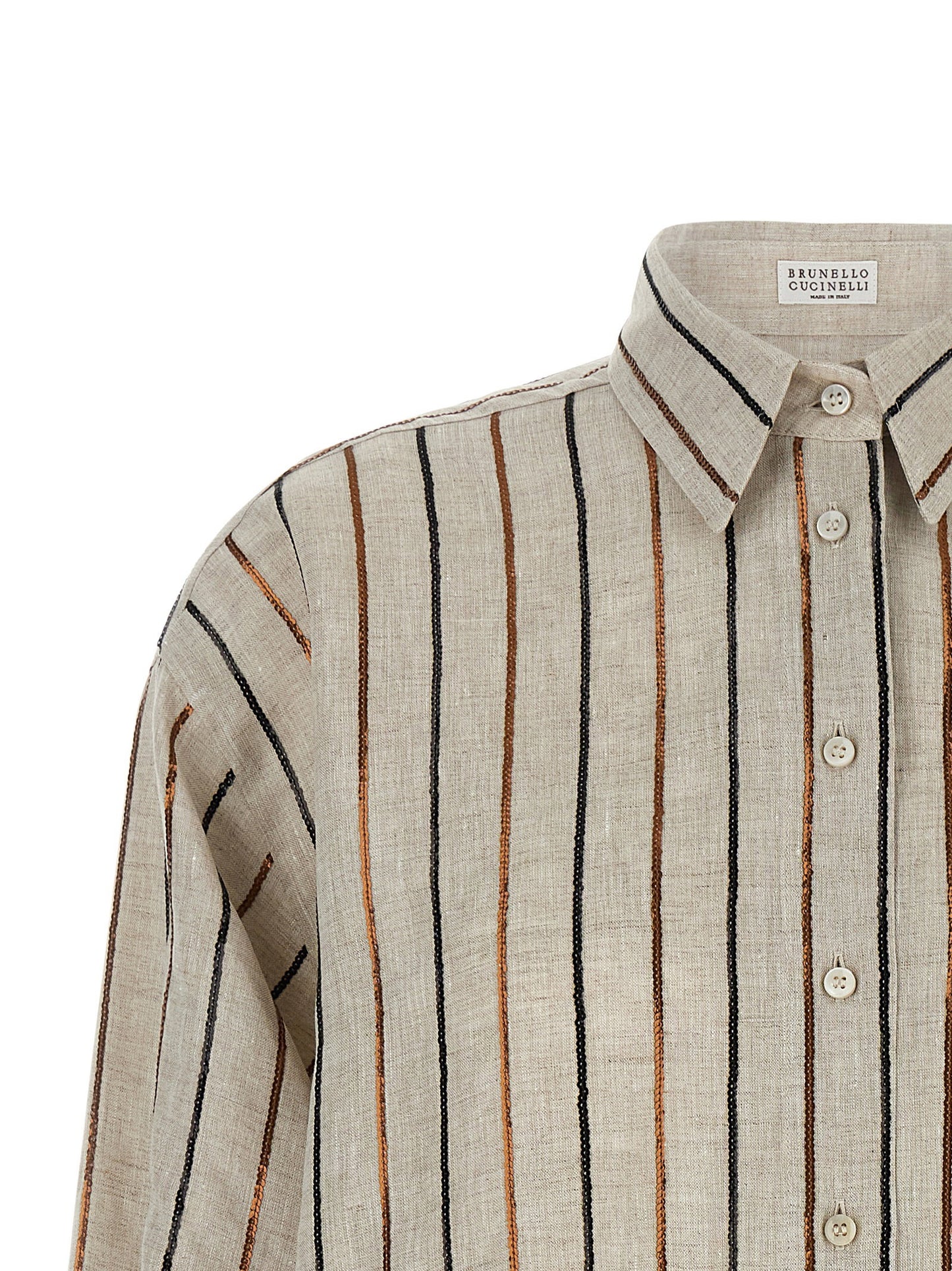 Brunello Cucinelli Sparkling Stripes Shirt