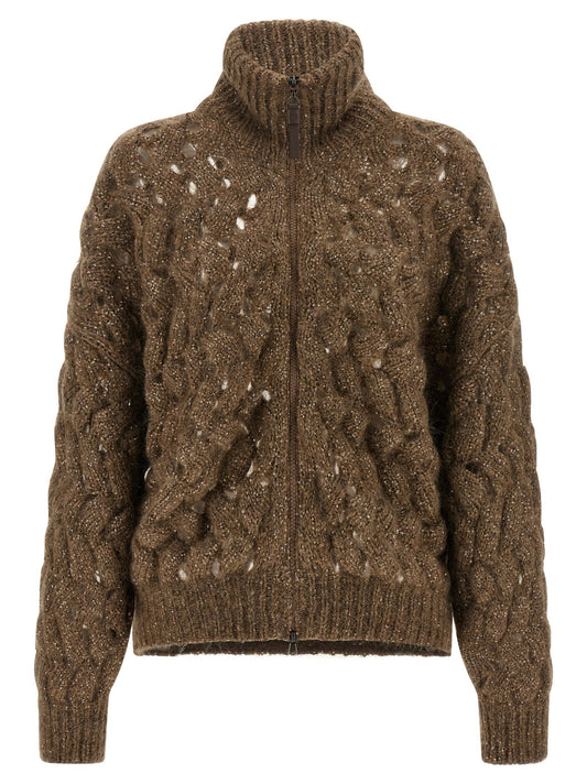 Brunello Cucinelli Dazzling Waves Cardigan