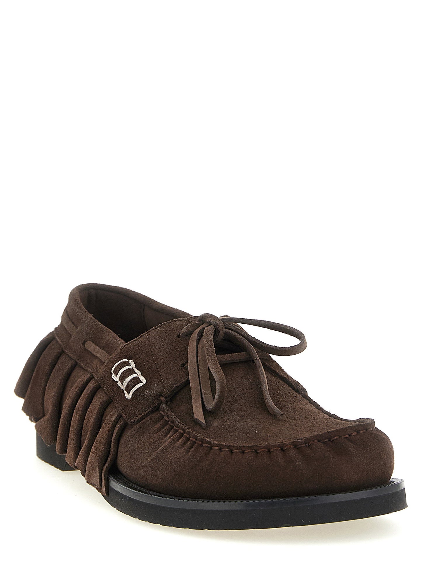 J.w.anderson Suede Volant Boat Shoe