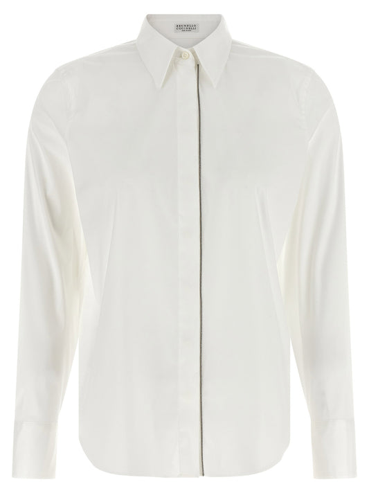 Brunello Cucinelli Shiny Trim Shirt