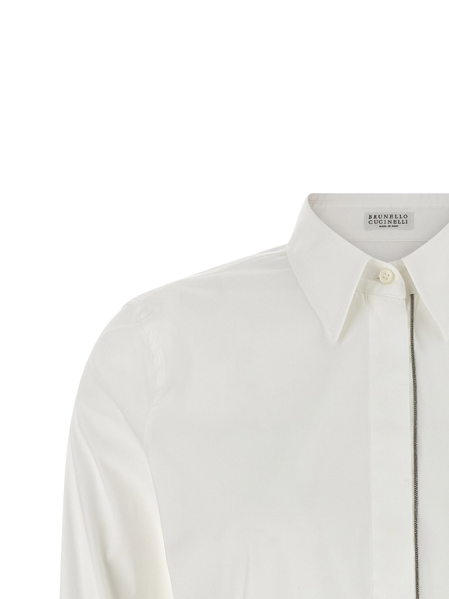 Brunello Cucinelli Shiny Trim Shirt