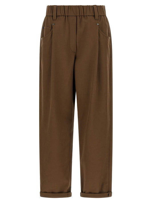 Brunello Cucinelli Baggy Pull-on Pants