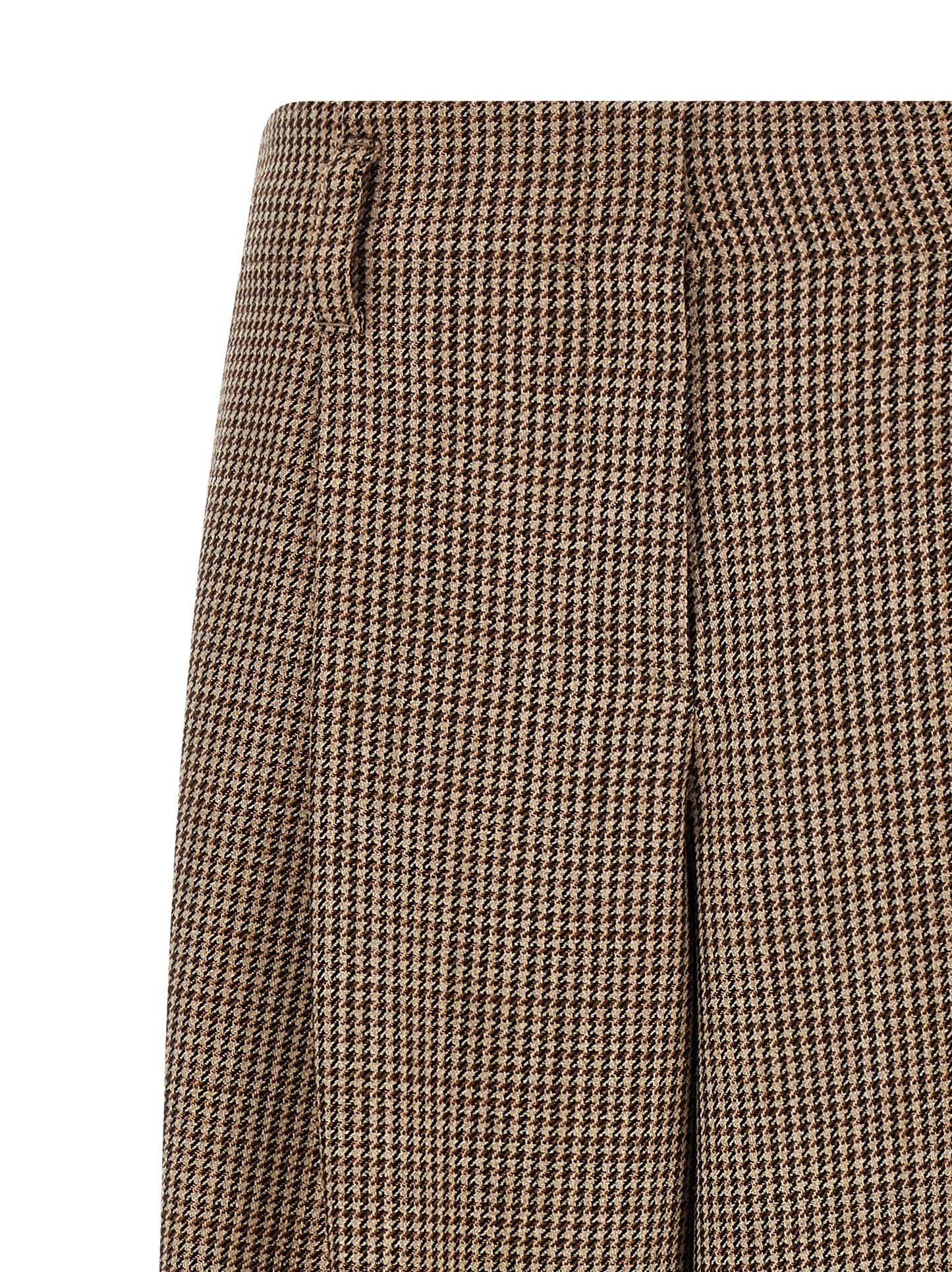 Brunello Cucinelli Prince Of Wales Lamé Pants