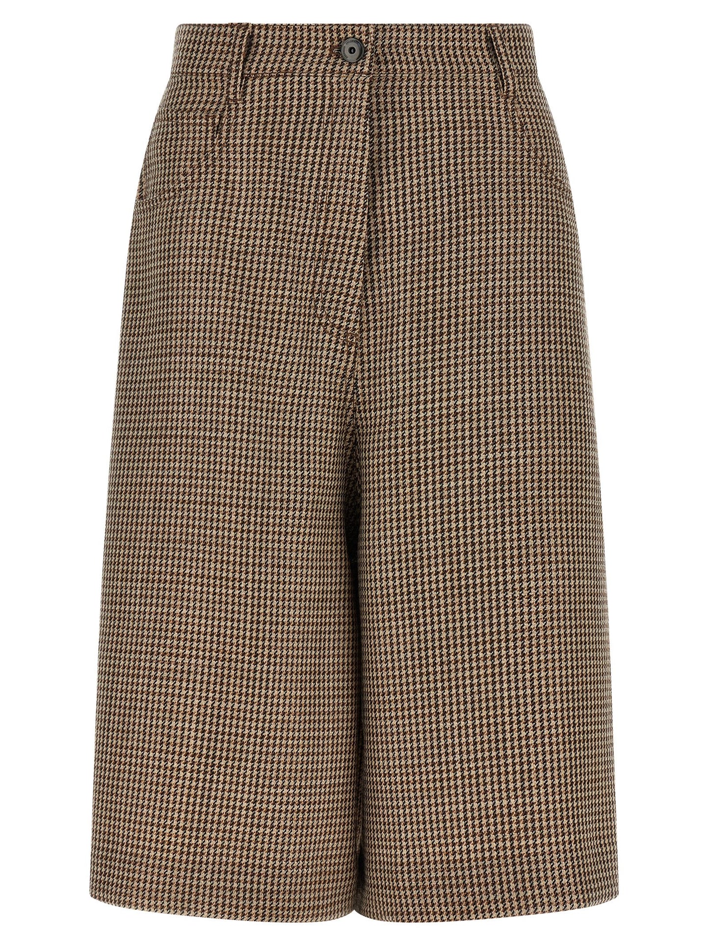 Brunello Cucinelli Prince Of Wales Lamé Bermuda Shorts