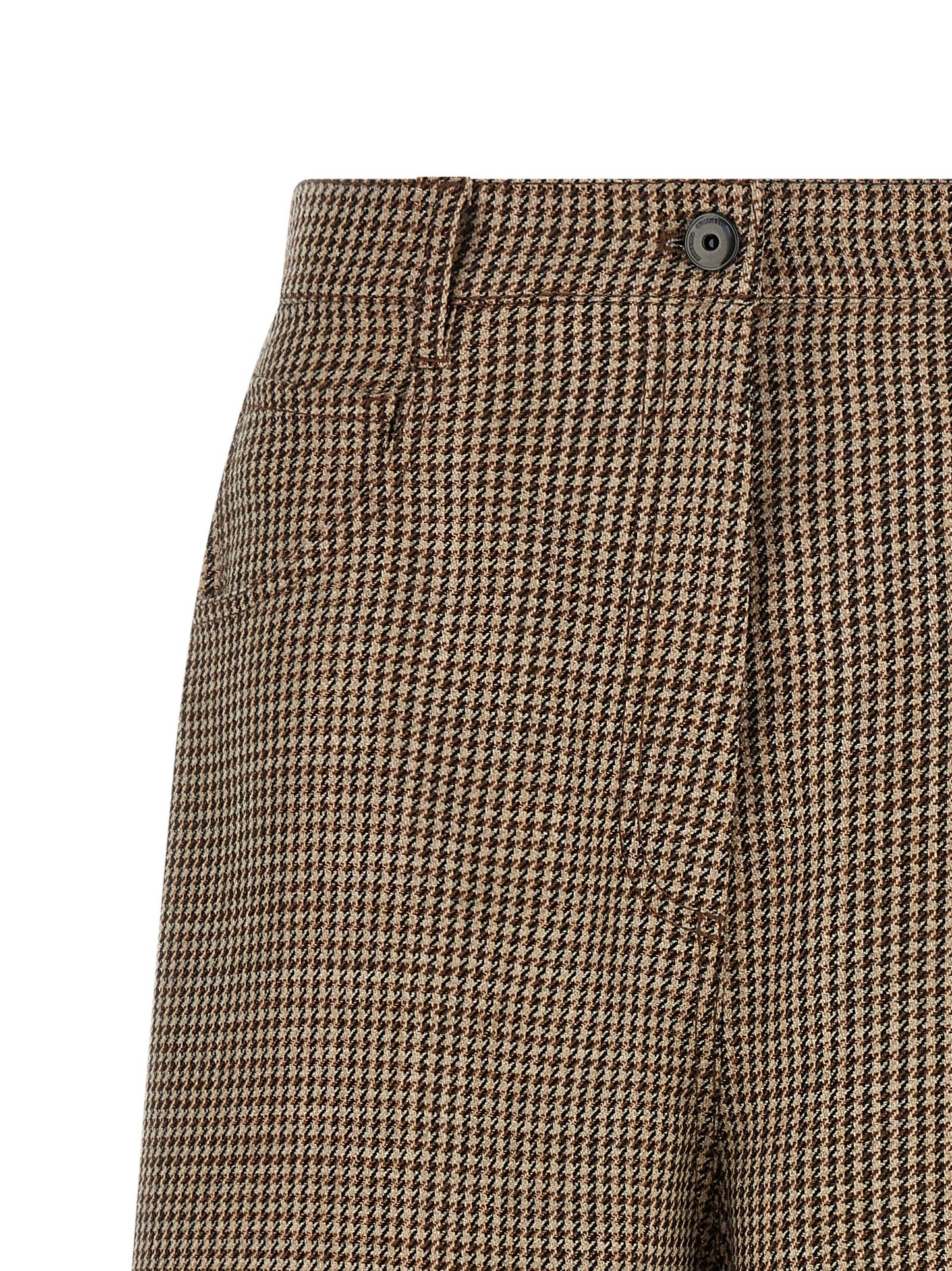 Brunello Cucinelli Prince Of Wales Lamé Bermuda Shorts