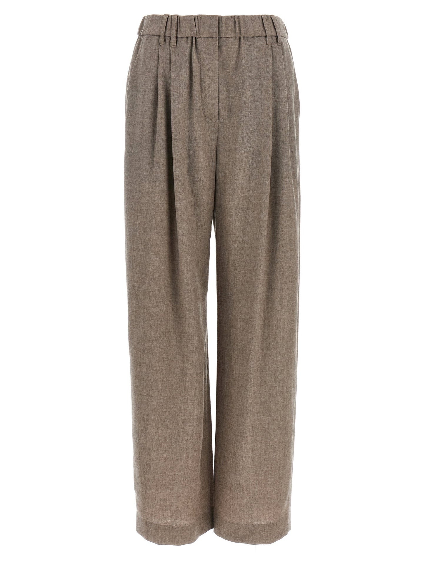 Brunello Cucinelli Light Pants With Pleats