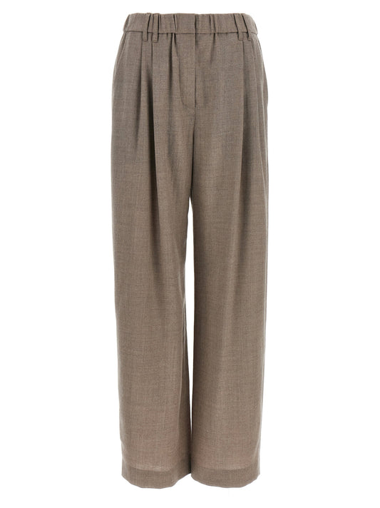 Brunello Cucinelli Light Pants With Pleats