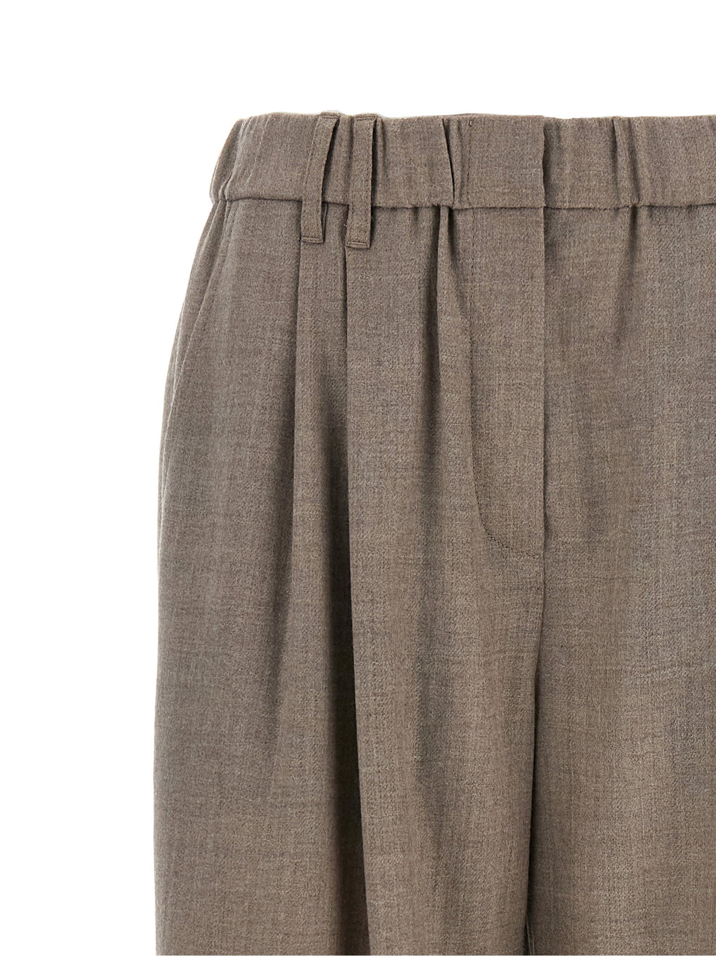 Brunello Cucinelli Light Pants With Pleats