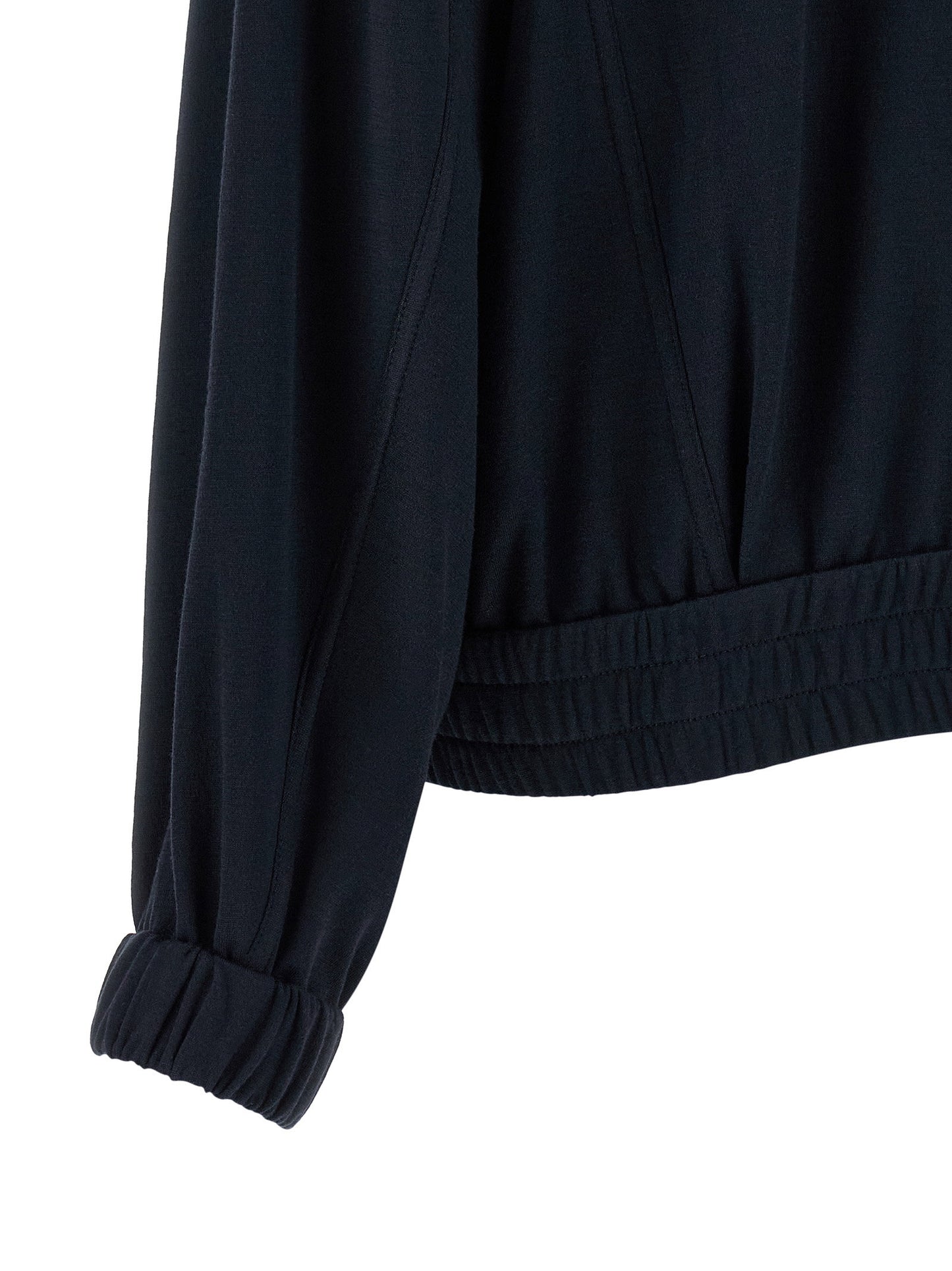 Brunello Cucinelli Shiny Zipper Pull Sweatshirt