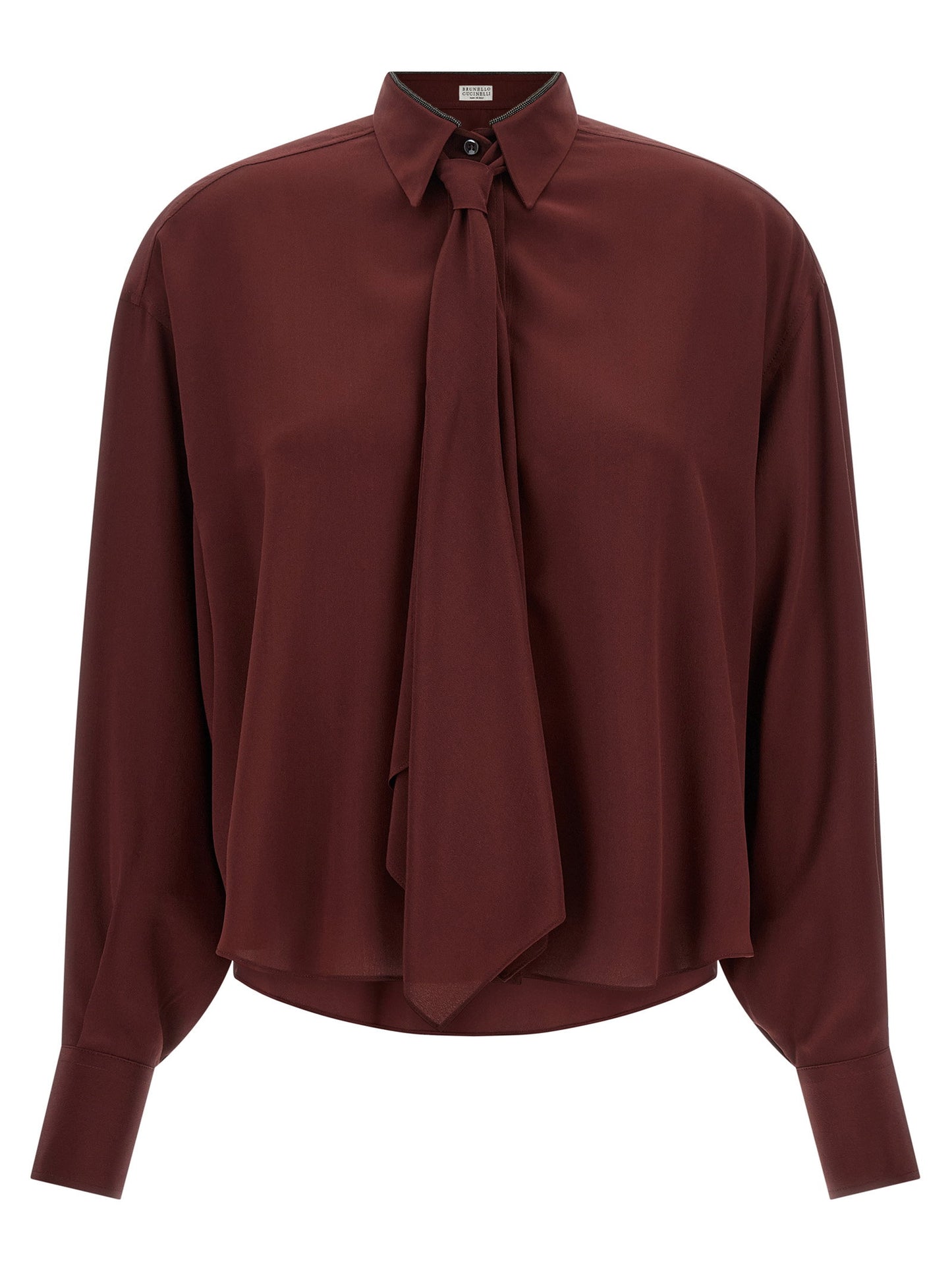 Brunello Cucinelli Shiny Collar Shirt