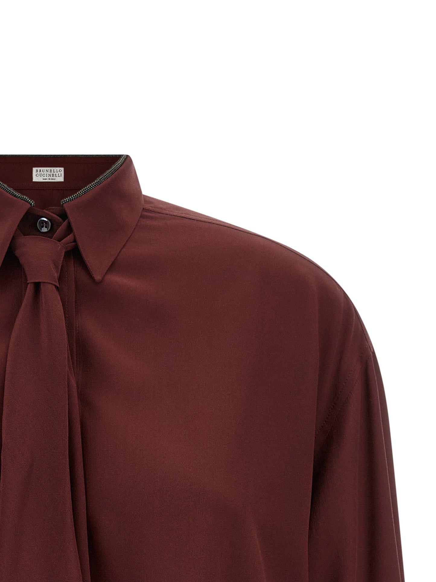 Brunello Cucinelli Shiny Collar Shirt