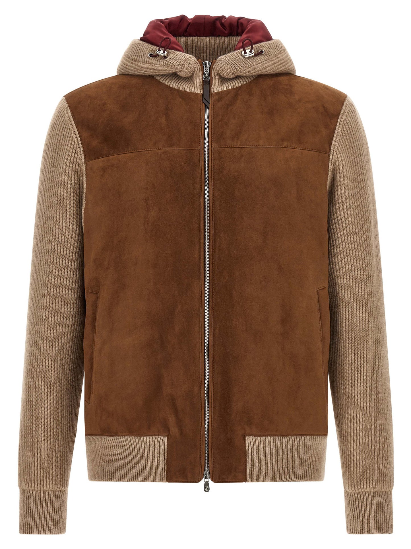 Brunello Cucinelli Suede And Cashmere Bomber Jacket