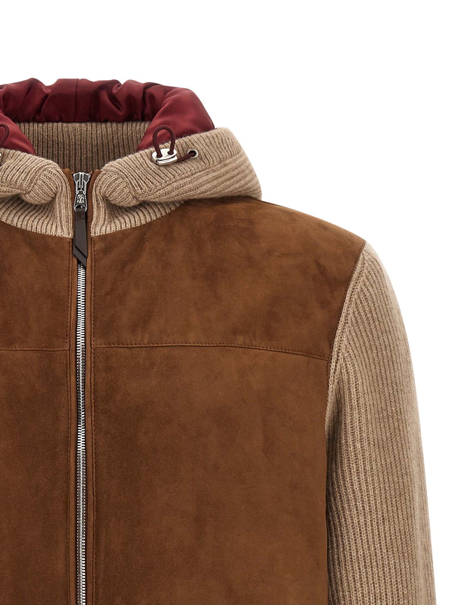 Brunello Cucinelli Suede And Cashmere Bomber Jacket